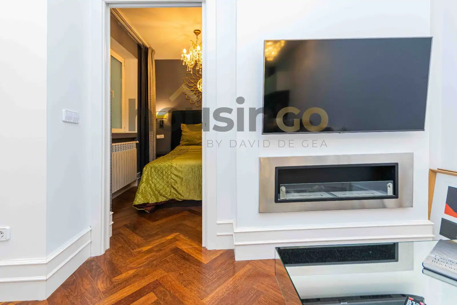 Living room of Flat for rent in Madrid  with Heating and Furnished