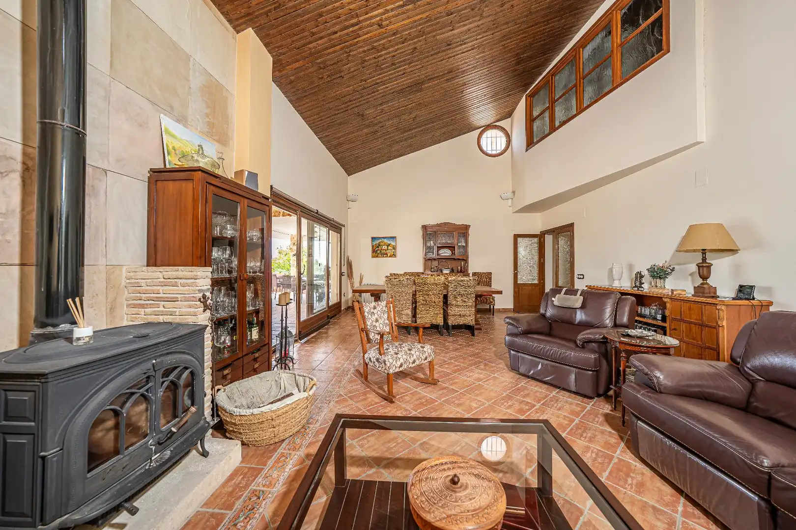 Sala d'estar de Finca rústica en venda en Biar amb Calefacció, Jardí privat i Terrassa