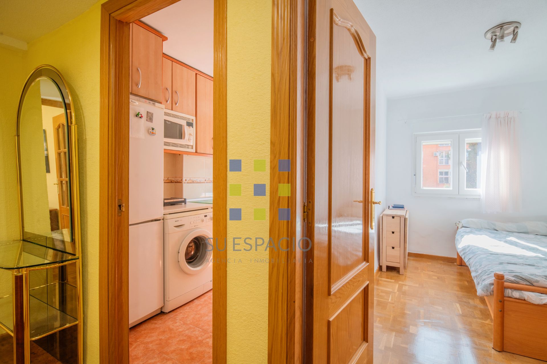 Bedroom of Flat for sale in  Madrid Capital  with Air Conditioner, Heating and Parquet flooring