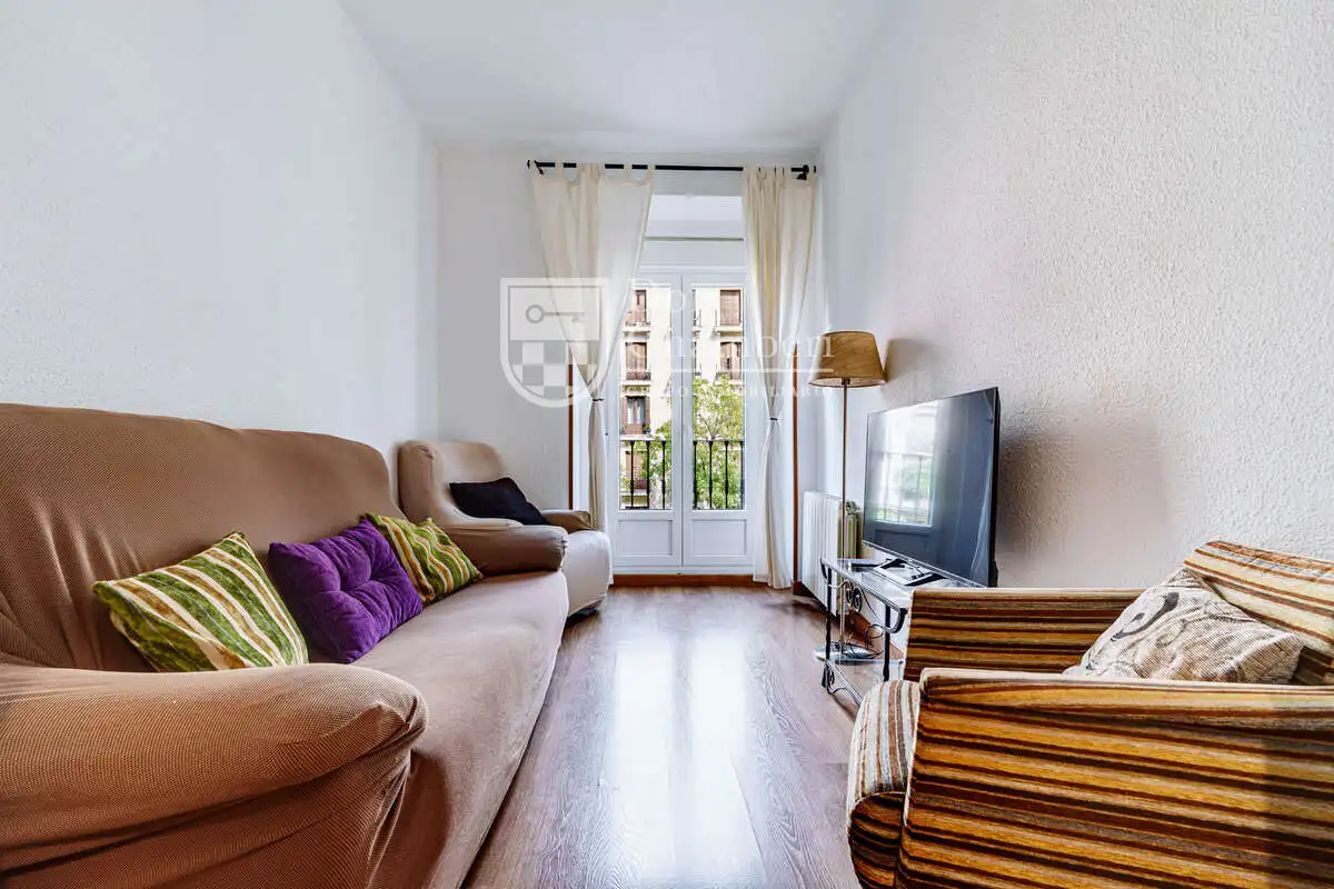Sala de estar de Piso de alquiler en Madrid con Calefacción, Amueblado y Horno