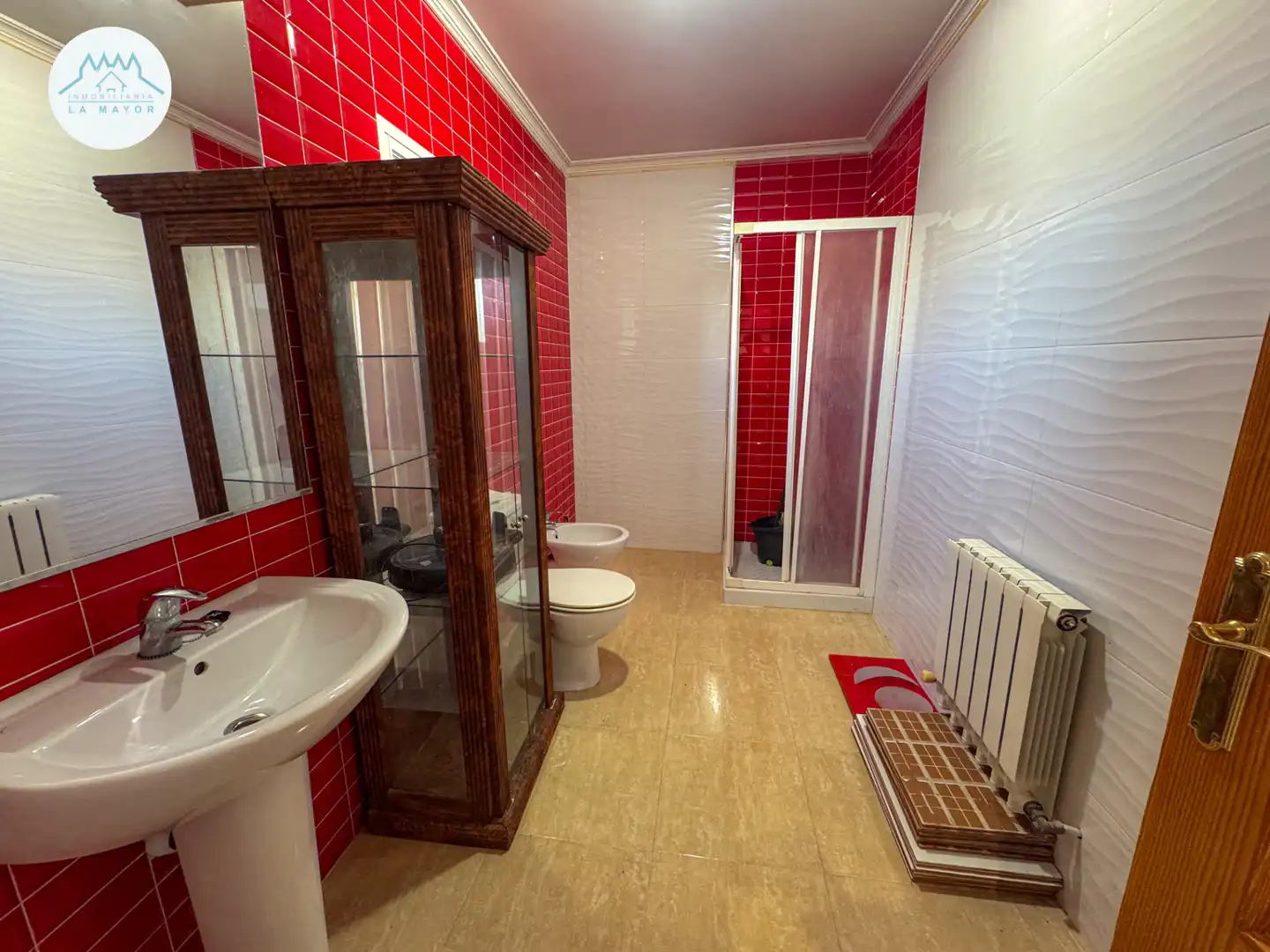 Baño de Casa adosada en venta en Pozuelo de Calatrava con Calefacción, Terraza y Trastero