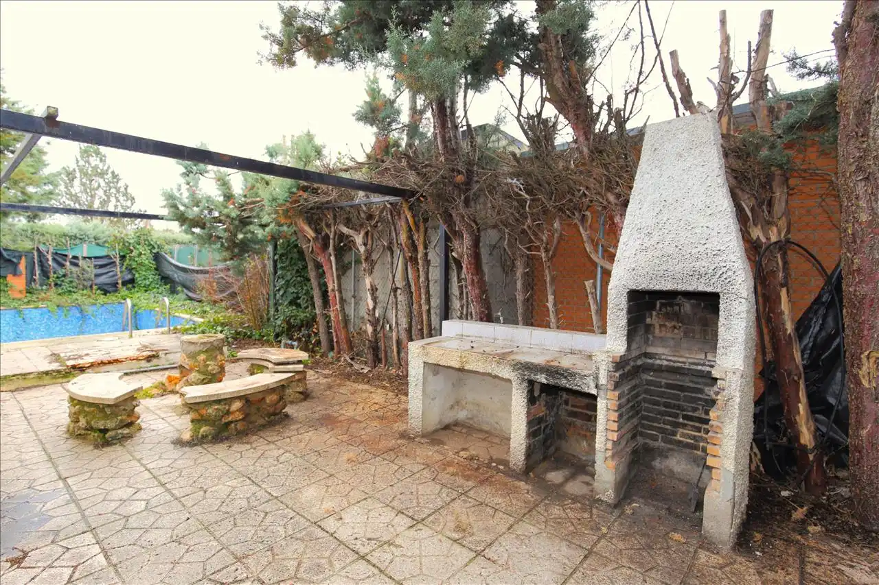 Terraza de Casa o chalet en venta en Nuevo Baztán con Piscina