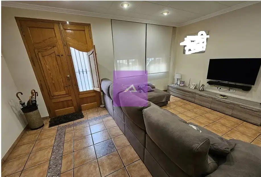 Sala d'estar de Casa o xalet en venda en Albal amb Aire condicionat, Terrassa i Balcó