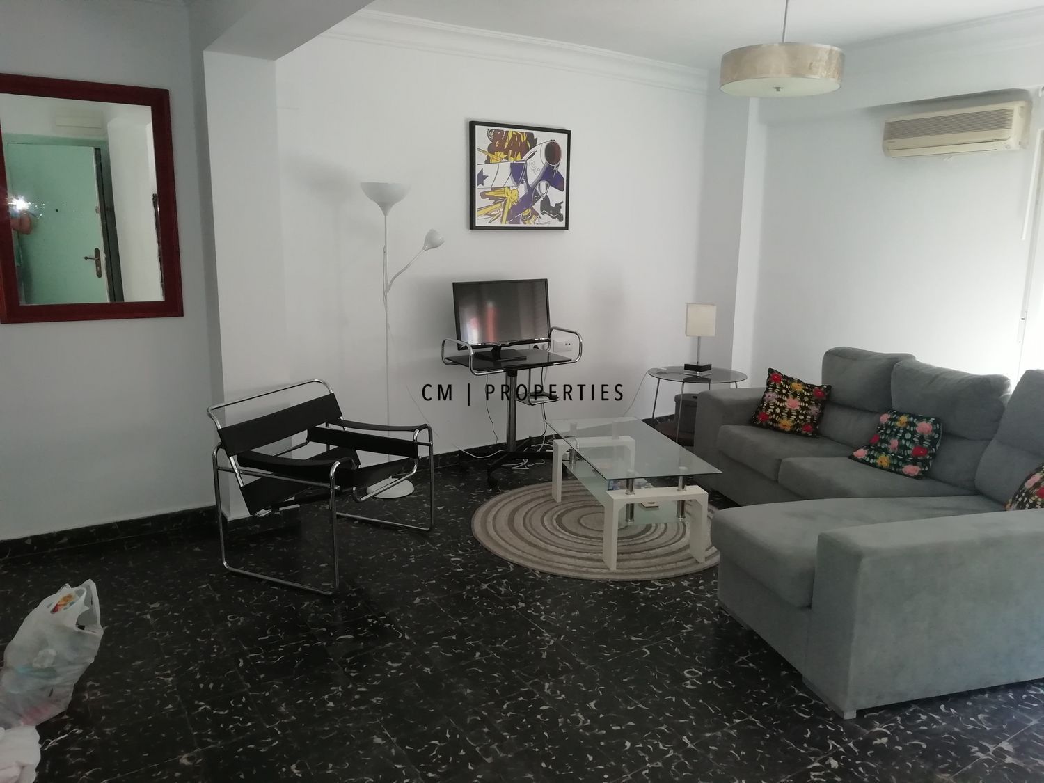 Living room of Flat to rent in  Valencia Capital  with Air Conditioner, Heating and Furnished