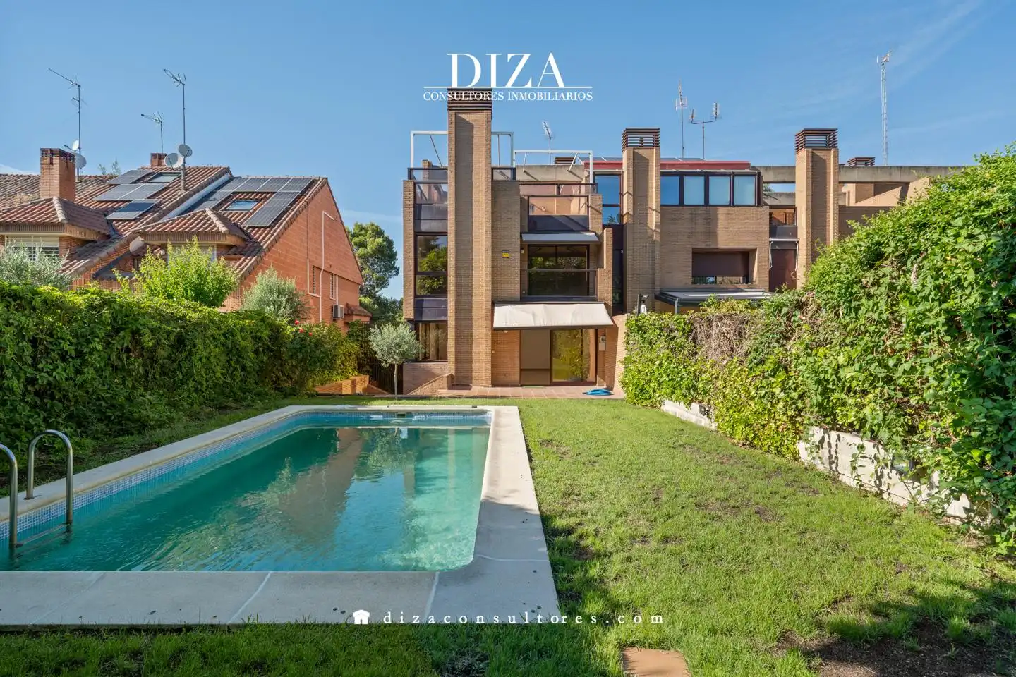Garden of Detached homes for rent in Madrid  with Air Conditioner, Heating and Private garden