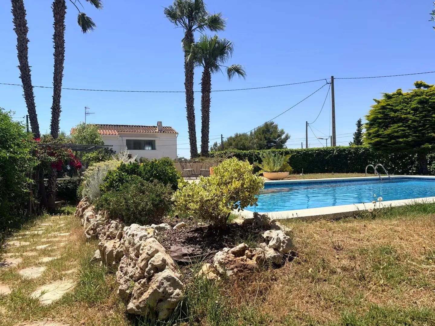 Piscina de Casa o xalet en venda en Cunit amb Calefacció, Jardí privat i Piscina