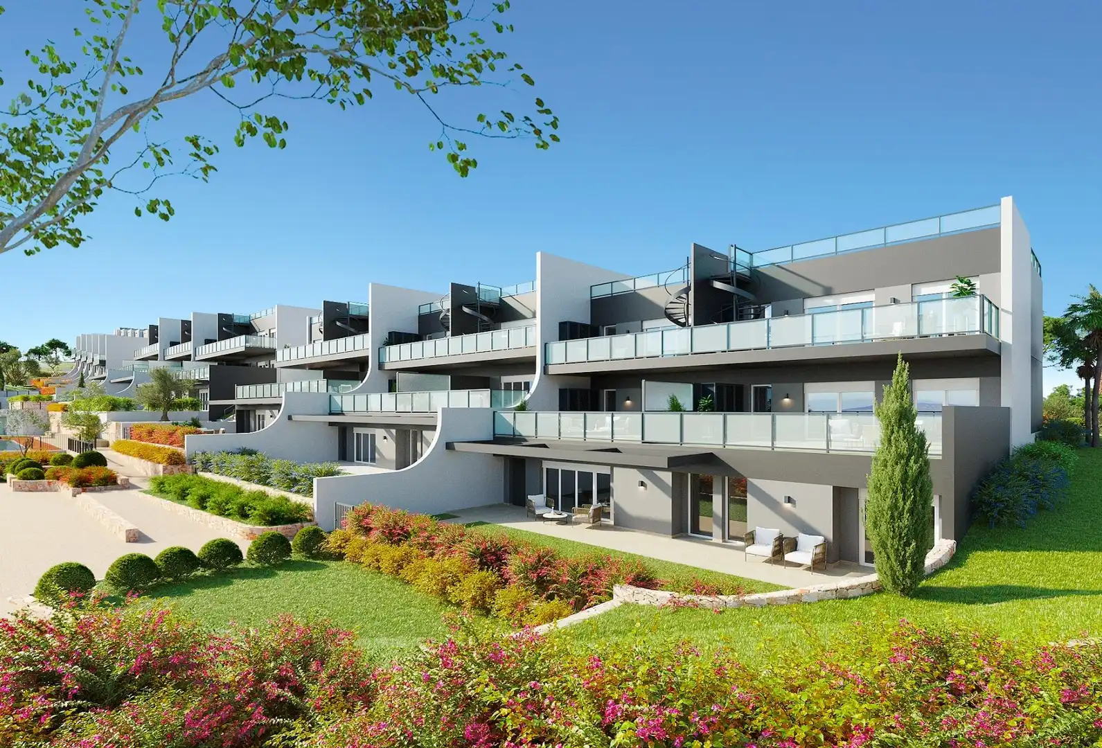 Casa a schiera con giardino in vendita a Balcón de Finestrat - Terra Marina
