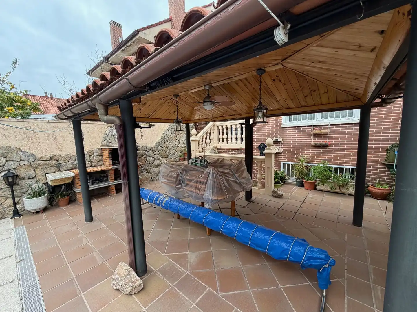 Terraza de Casa adosada en venta en Fuenlabrada con Aire acondicionado, Calefacción y Trastero