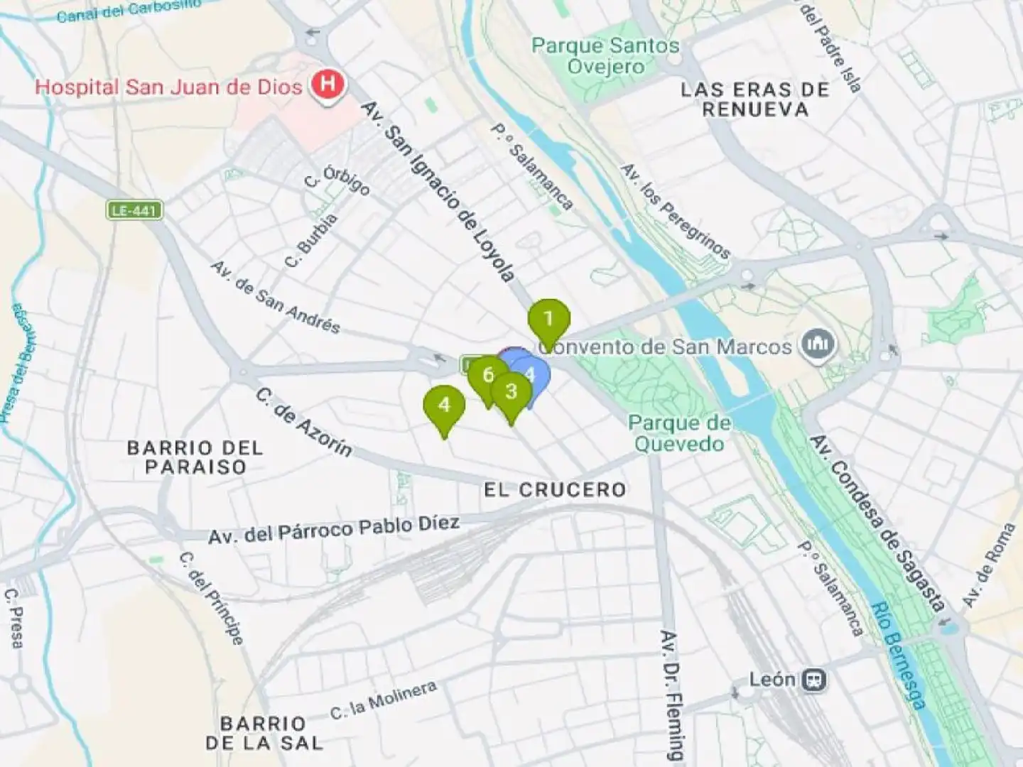 Vista exterior de Piso en venta en León Capital 