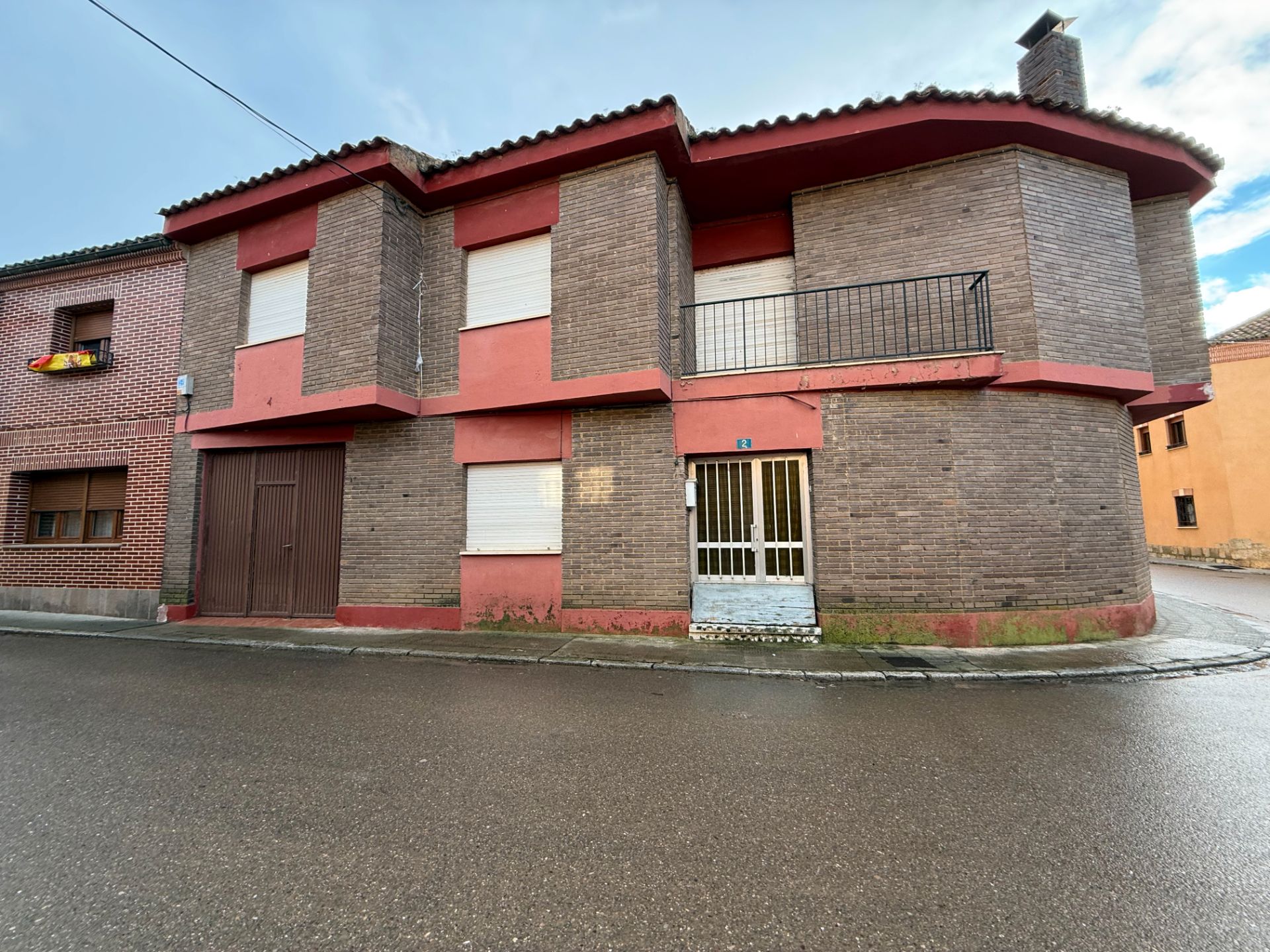 Exterior view of Flat for sale in Monzón de Campos  with Heating, Private garden and Terrace
