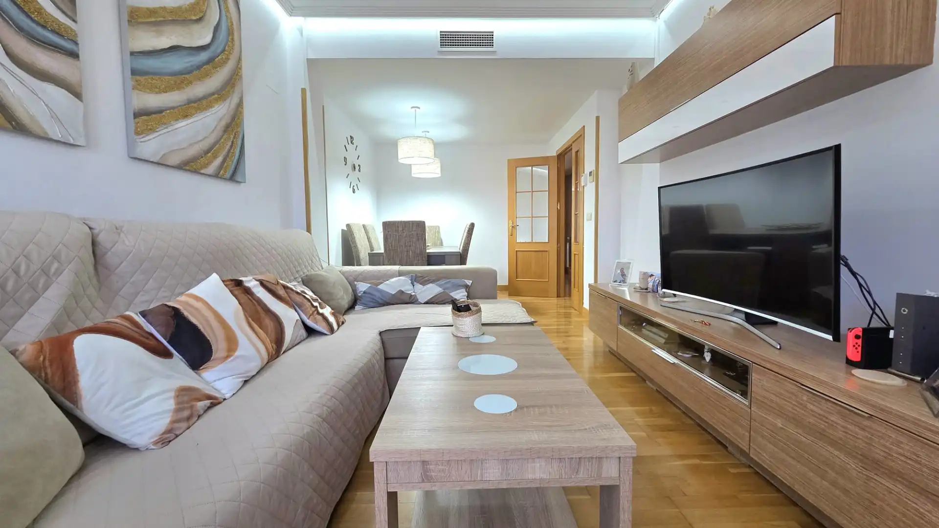 Sala de estar de Piso en venta en Parla con Aire acondicionado, Calefacción y Jardín privado