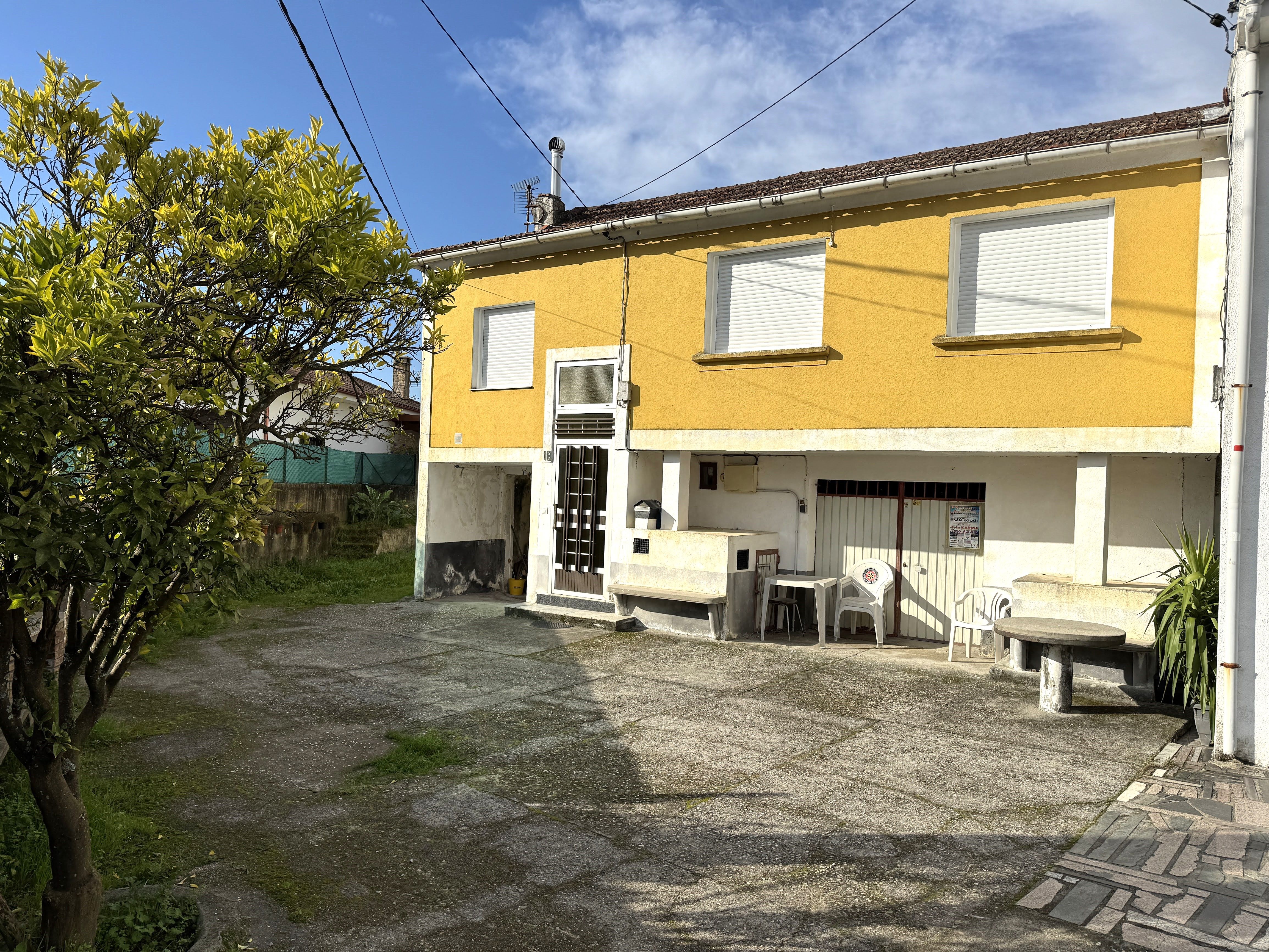 Exterior view of Single-family semi-detached for sale in Padrenda  with Heating, Private garden and Storage room