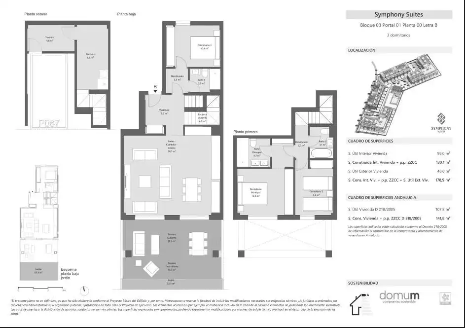 Einfamilien-Reihenhaus zum Verkauf in Estepona mit Klimaanlage, Heizung und Privatgarten