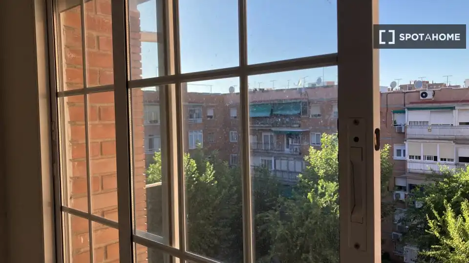 Terraza de Piso de alquiler en Madrid con Aire acondicionado, Calefacción y Amueblado