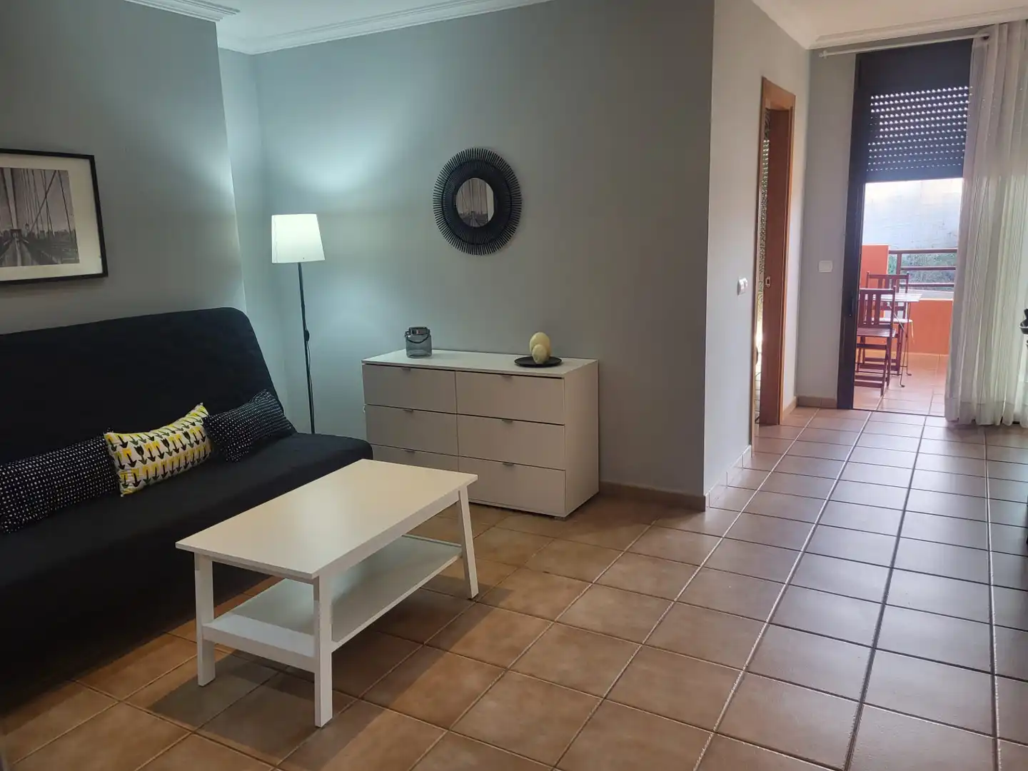 Sala de estar de Piso de alquiler en Granadilla de Abona con Terraza, Amueblado y Horno