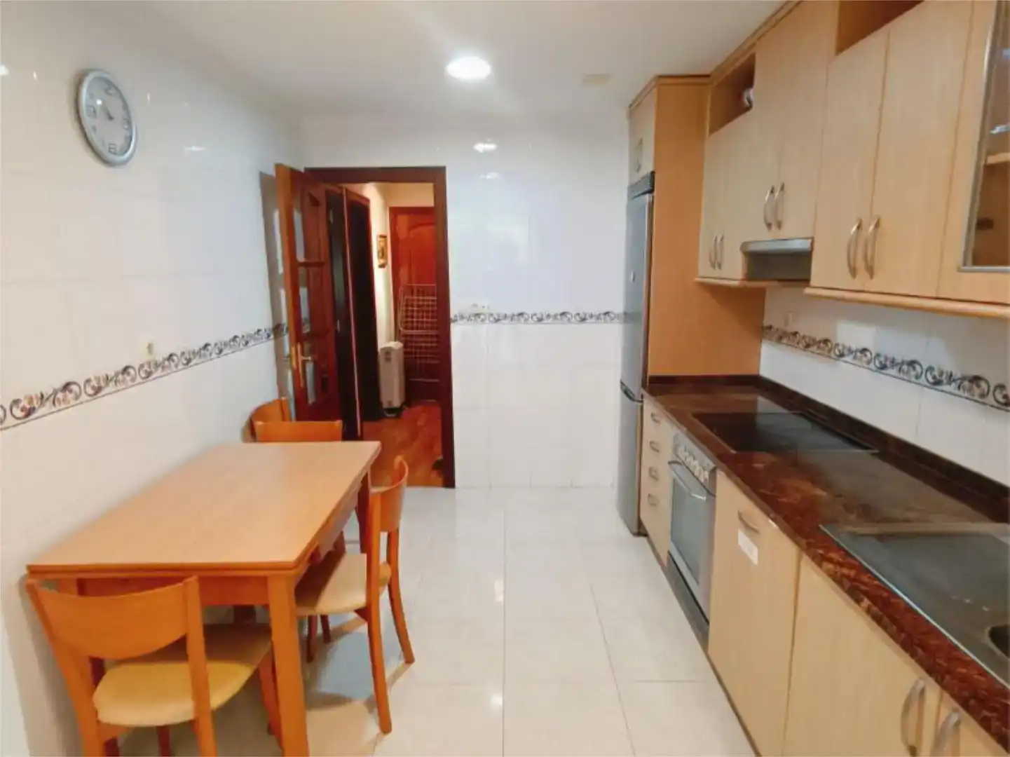 Kitchen of Flat for rent in Viveiro  with Furnished and Balcony
