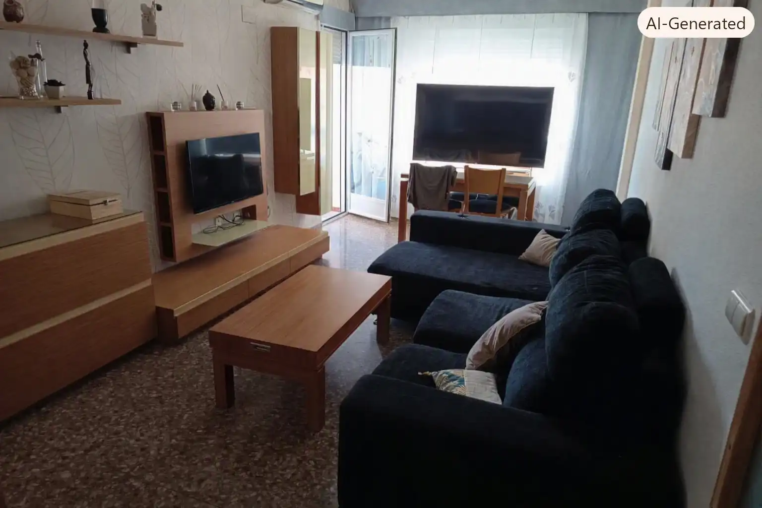 Sala d'estar de Pis en venda en Albacete amb Aire condicionat, Calefacció i Moblat