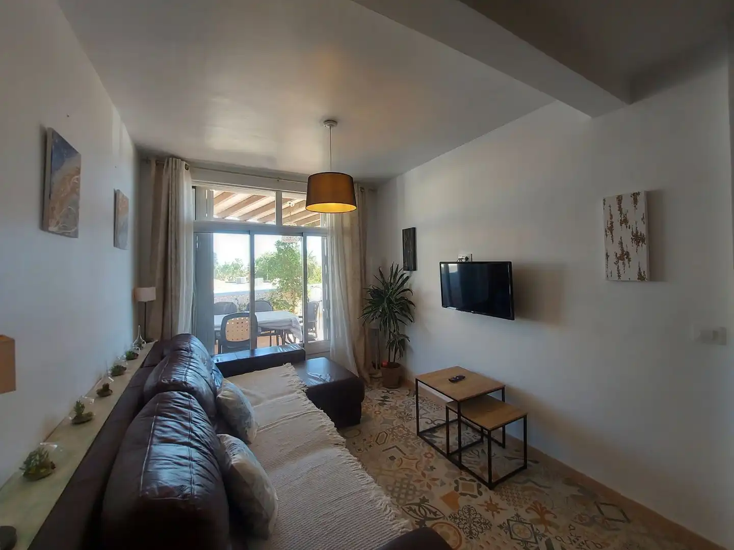 Living room of Flat for sale in Mojácar  with Air Conditioner, Terrace and Swimming Pool