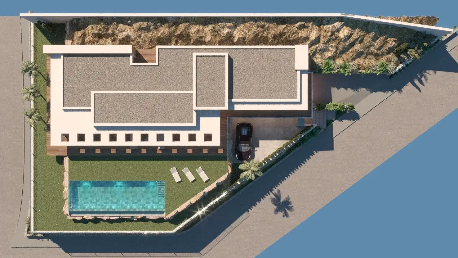 Piscina de Casa o xalet en venda en Rojales amb Aire condicionat, Jardí privat i Terrassa