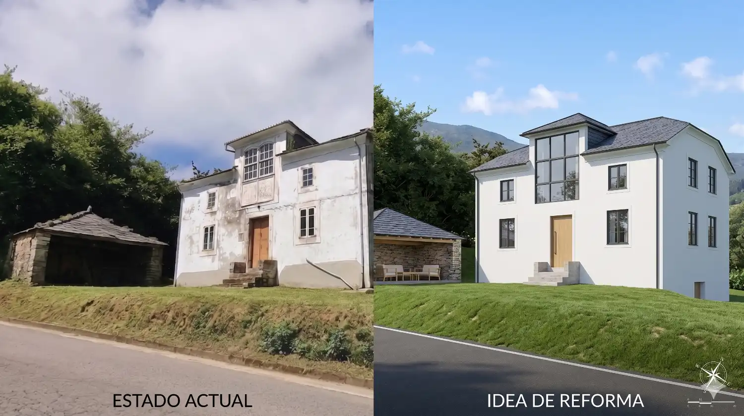 Vista exterior de Finca rústica en venta en Boal con Trastero