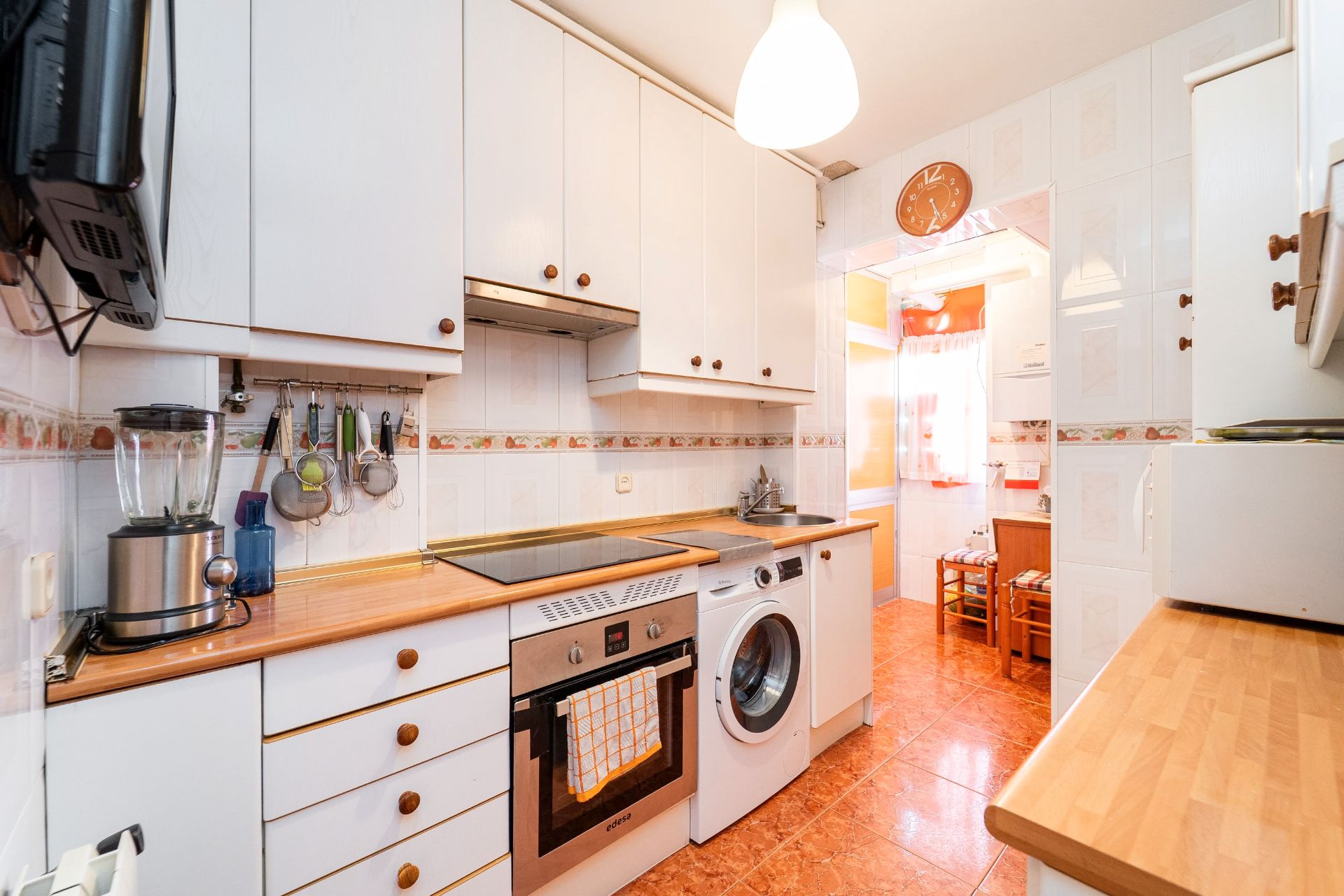 Kitchen of Flat for sale in  Madrid Capital  with Air Conditioner, Heating and Parquet flooring