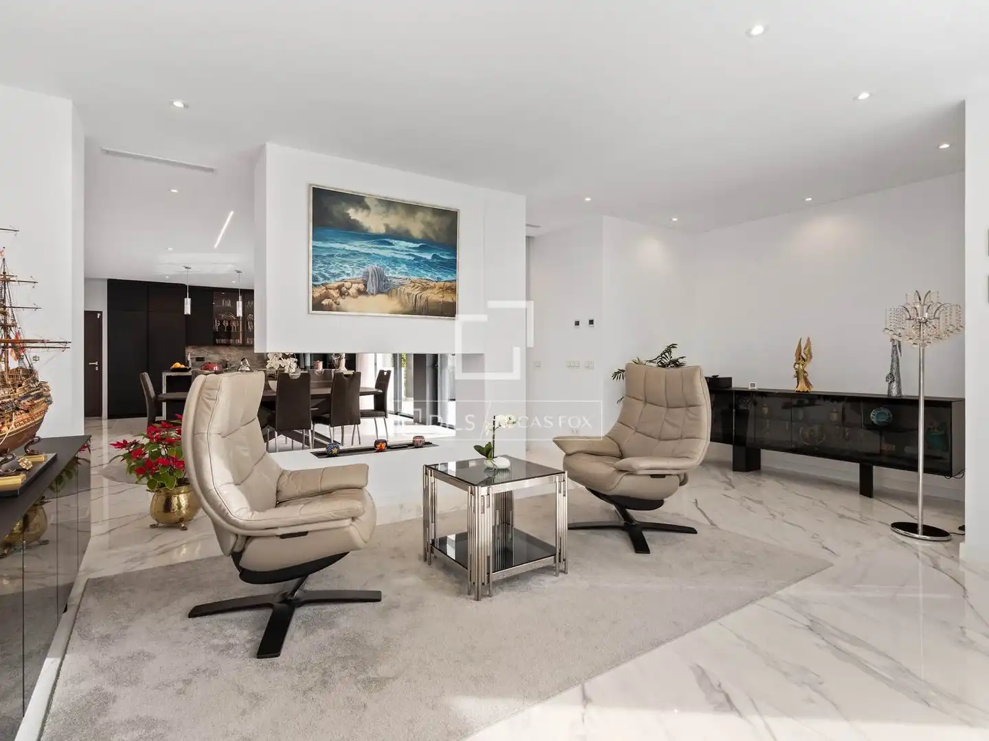 Living room of Houses for sale in Benahavís  with Air Conditioner, Heating and Private garden