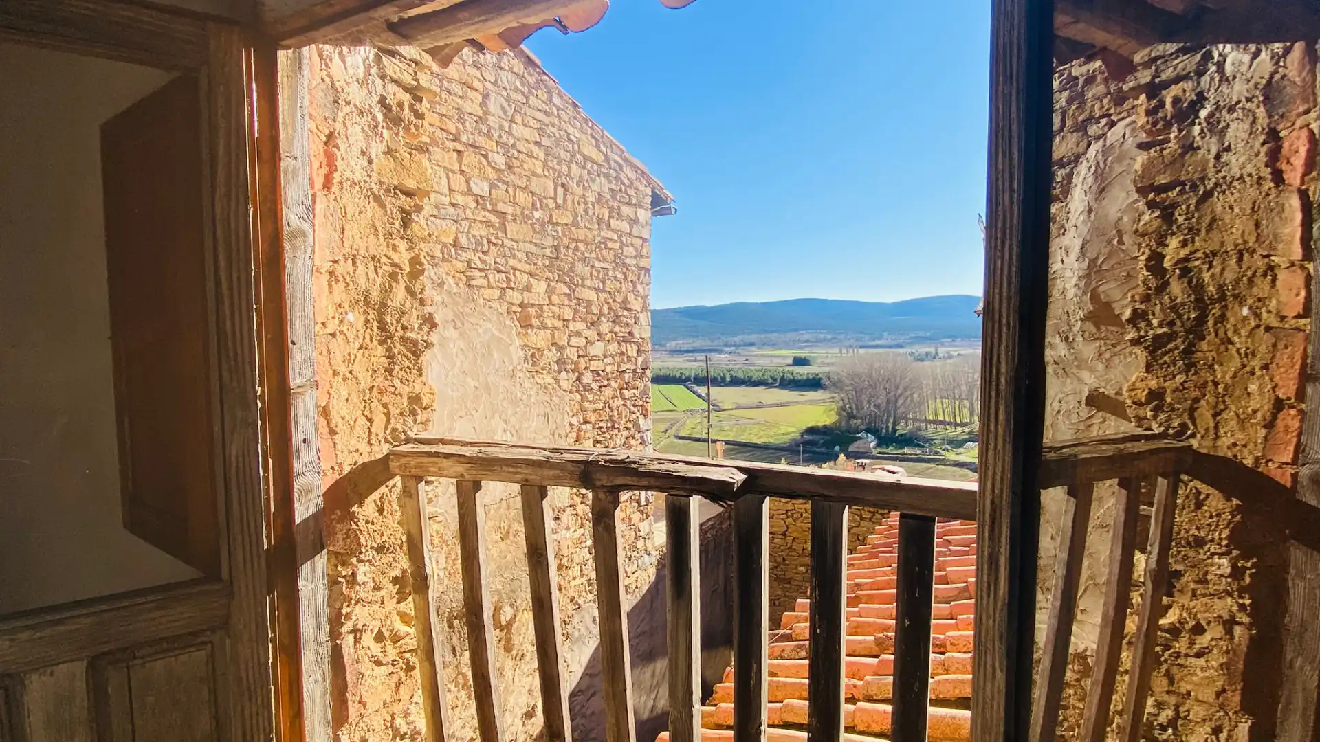 Terrassa de Casa adosada en venda en Mosqueruela amb Terrassa i Traster