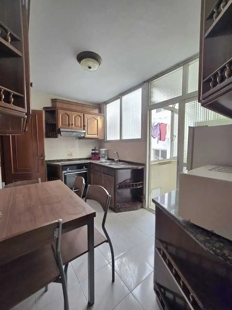 Kitchen of Flat for sale in Ferrol  with Heating, Terrace and Storage room