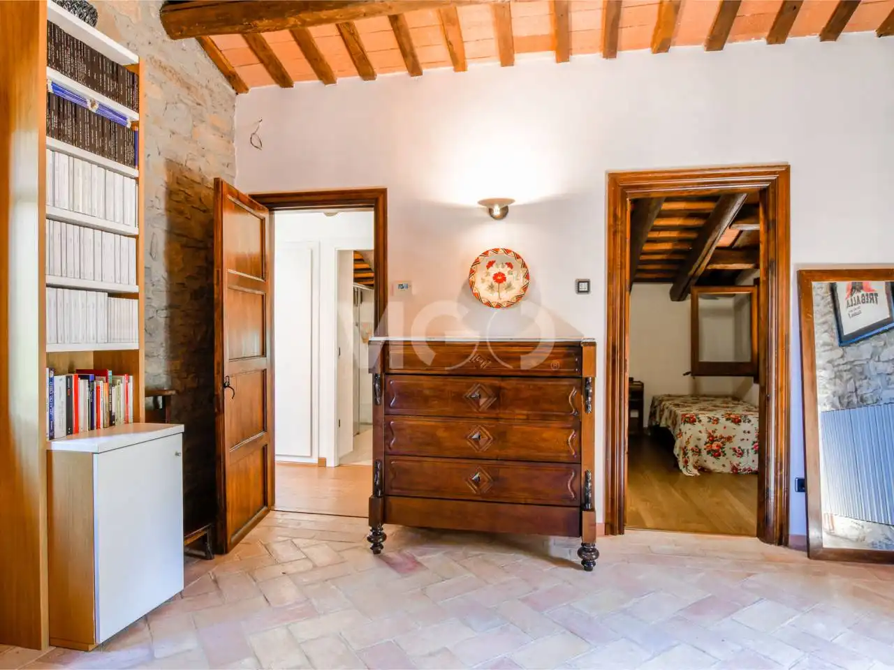 Schlafzimmer von Country house zum Verkauf in Sant Julià de Vilatorta mit Heizung, Privatgarten und Terrasse