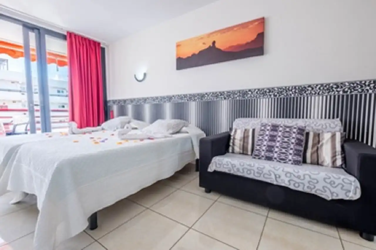 Schlafzimmer von Wohnung zum Verkauf in Adeje mit Terrasse, Möbliert und Gemeinschaftspool