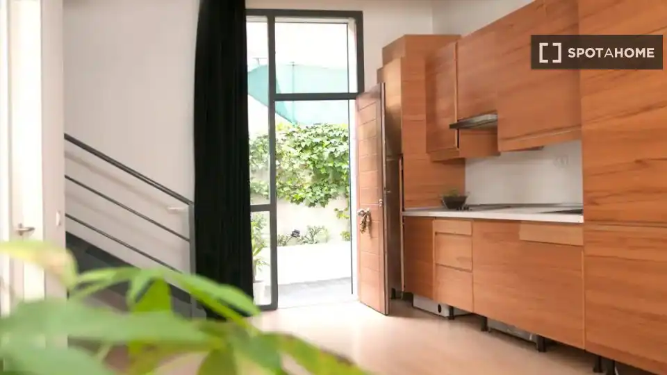 Kitchen of Flat for rent in Madrid  with Air Conditioner, Heating and Furnished