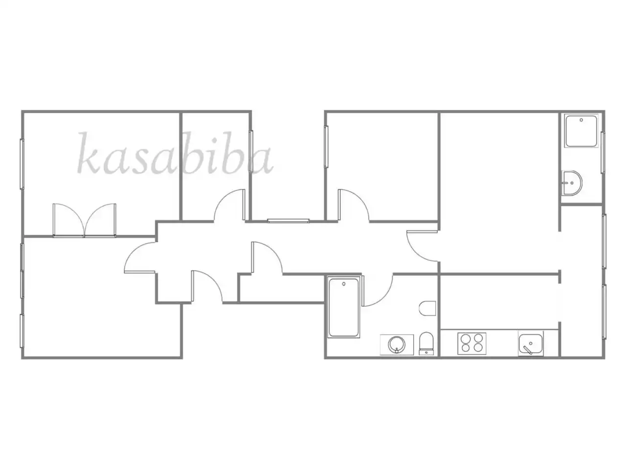 Flat for sale in Valencia  with Air Conditioner and Balcony