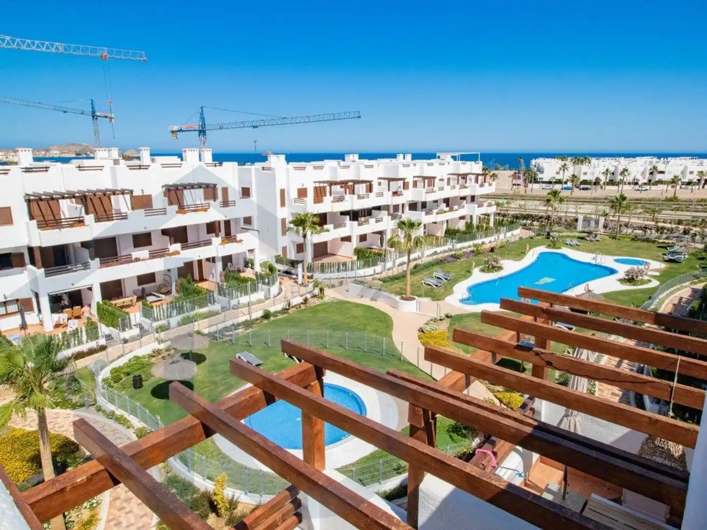 Exterior view of Flat for sale in Pulpí  with Air Conditioner, Terrace and Swimming Pool