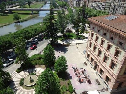 Exterior view of Flat for sale in  Lleida Capital  with Air Conditioner, Terrace and Balcony