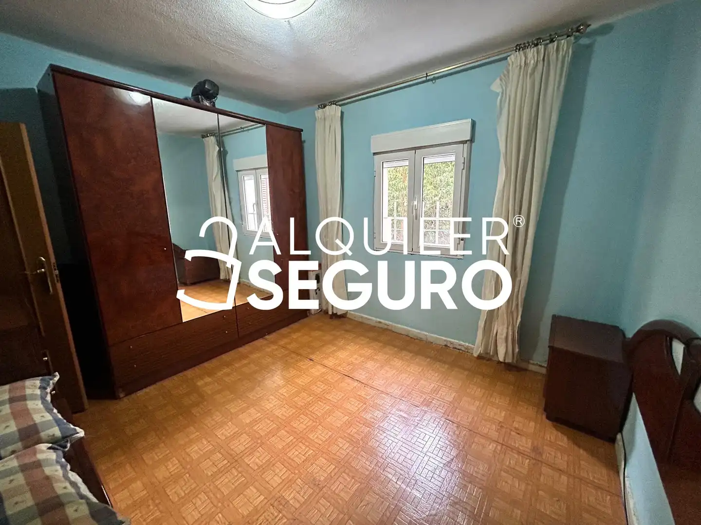 Bedroom of Flat for rent in Madrid  with Air Conditioner, Heating and Furnished