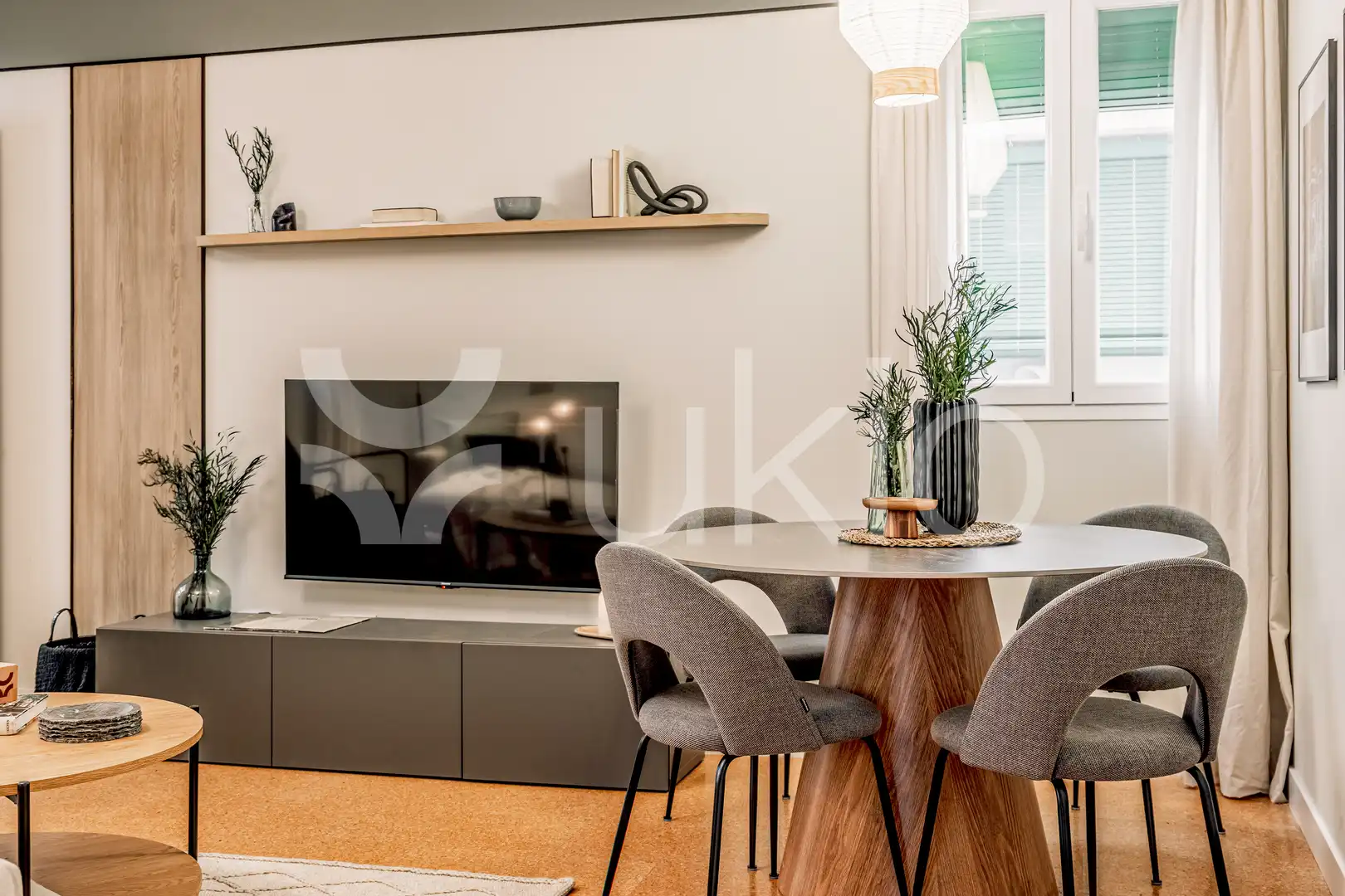 Wohnzimmer von Wohnungen zur Miete in Madrid mit Klimaanlage, Heizung und Möbliert