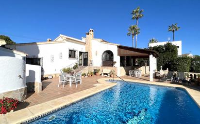 Exterior view of House or chalet for sale in Moraira  with Air Conditioner, Heating and Private garden