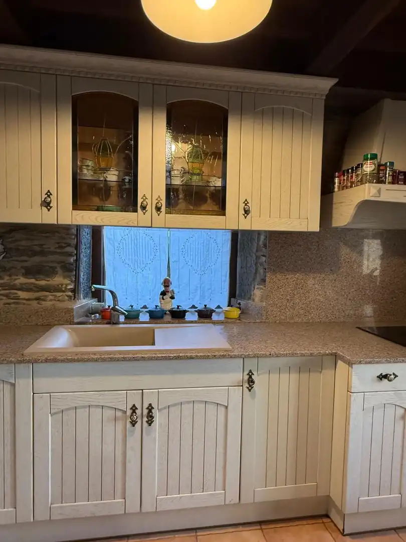 Cocina de Finca rústica en venta en Monfero con Calefacción, Jardín privado y Amueblado