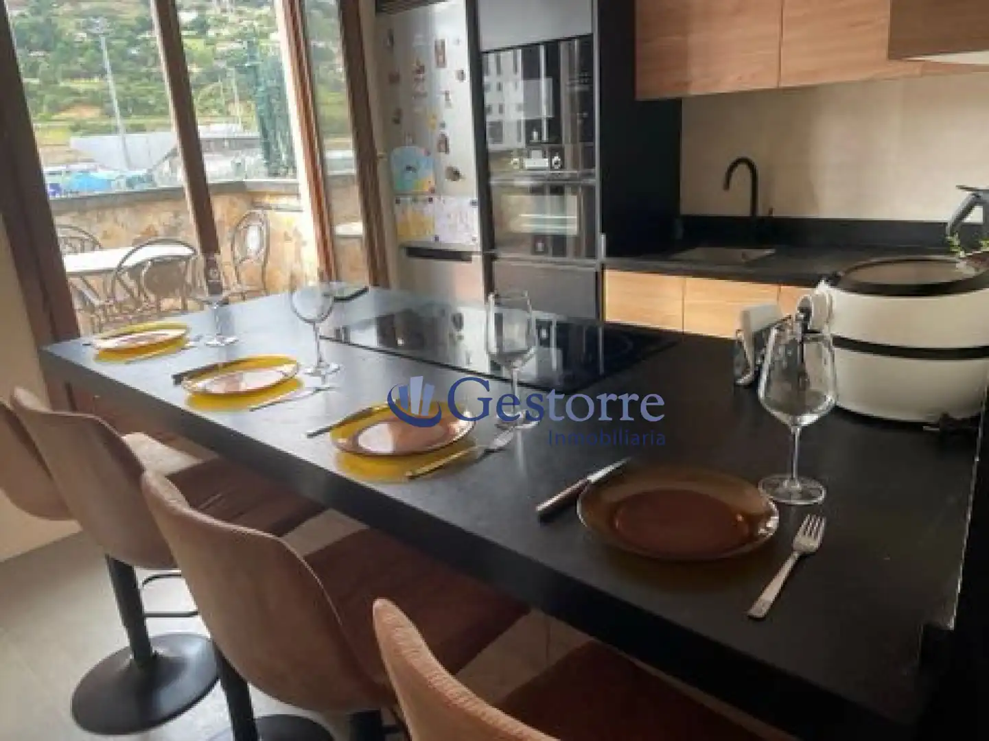Cocina de Ático en venta en Oviedo  con Calefacción y Terraza