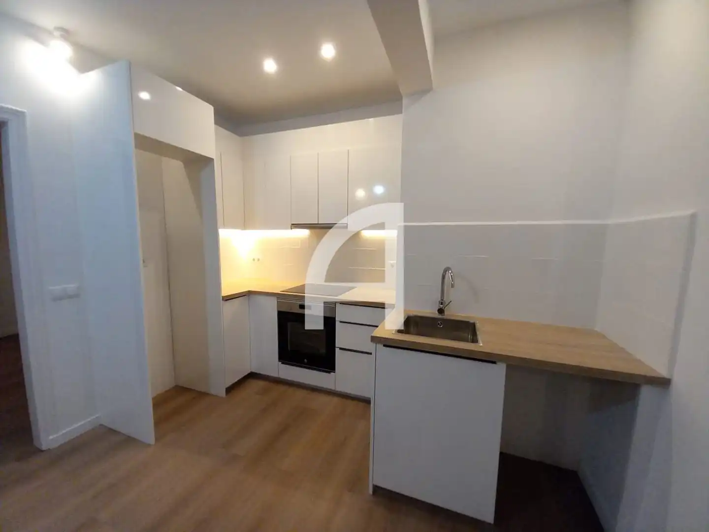 Cocina de Piso de alquiler en Barcelona con Parquet