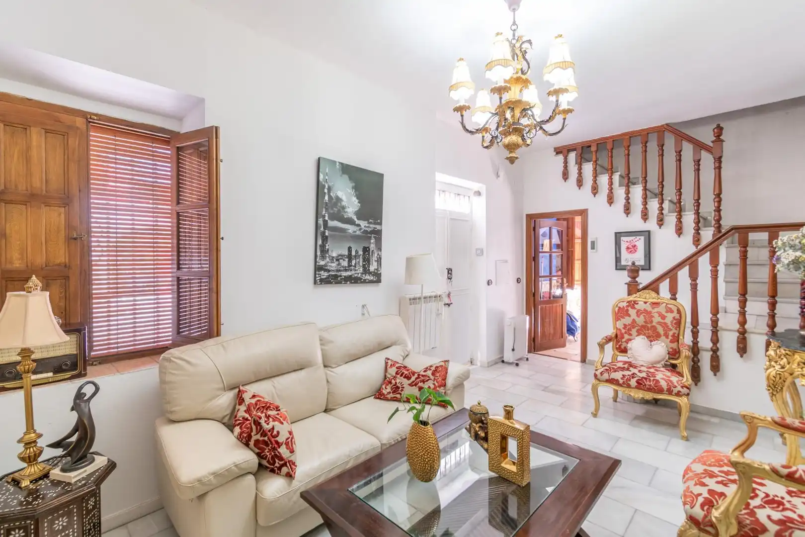 Sala de estar de Casa o chalet en venta en Granada con Aire acondicionado, Terraza y Balcón