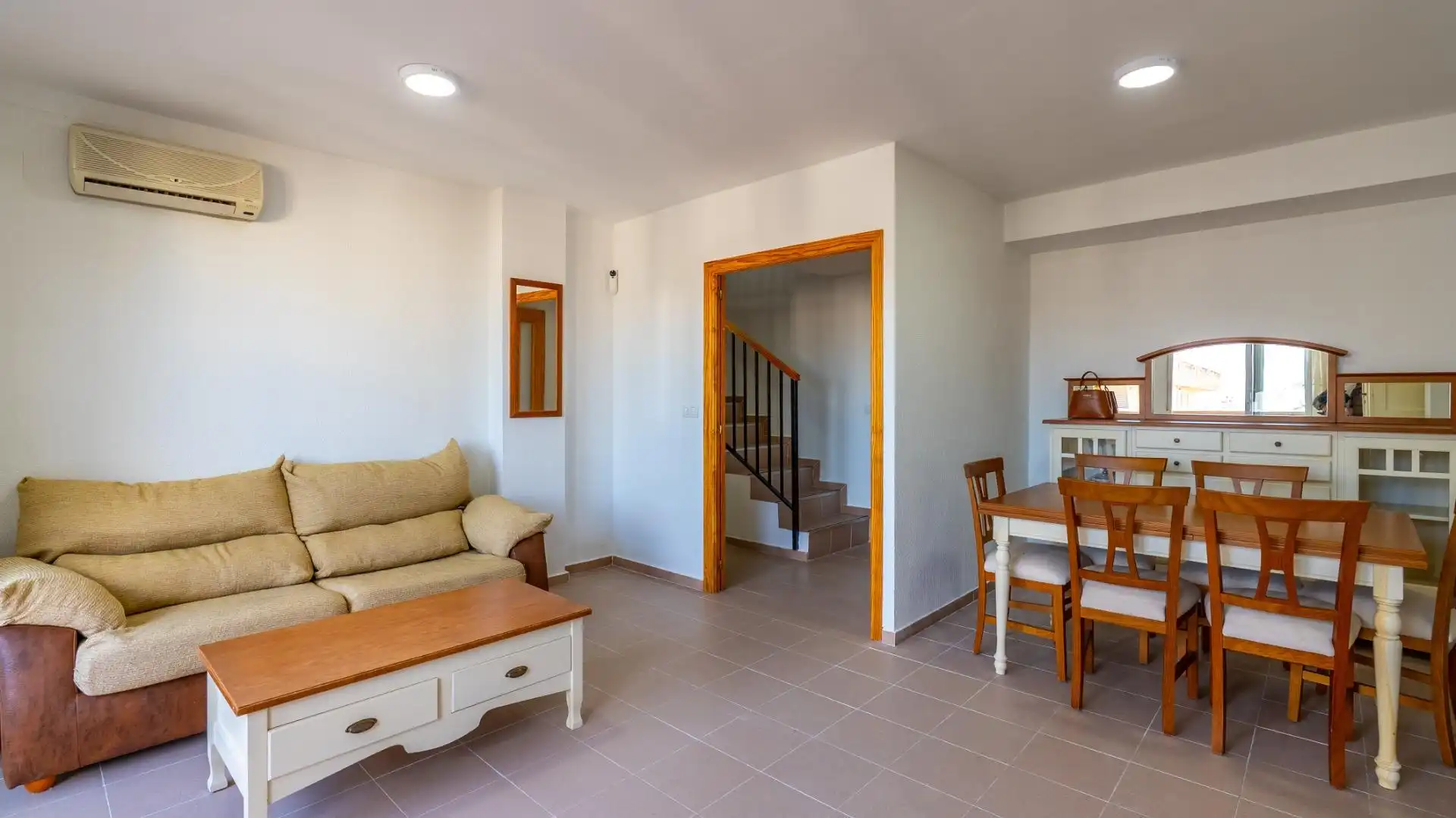 Living room of Attic for rent in Villajoyosa / La Vila Joiosa  with Air Conditioner, Heating and Private garden