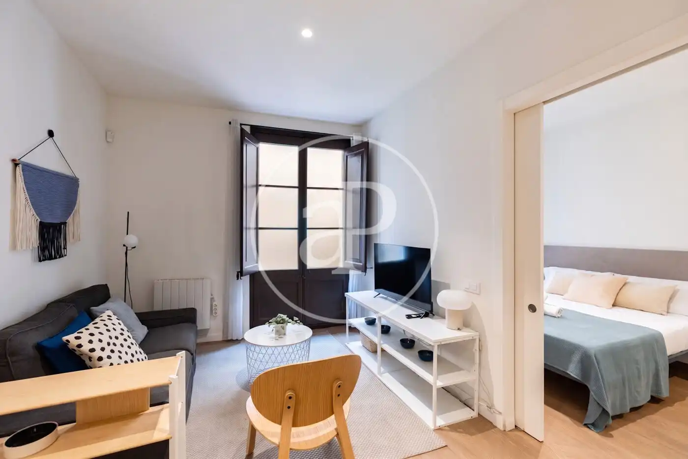 Living room of Flat for sale in Barcelona  with Heating and Furnished