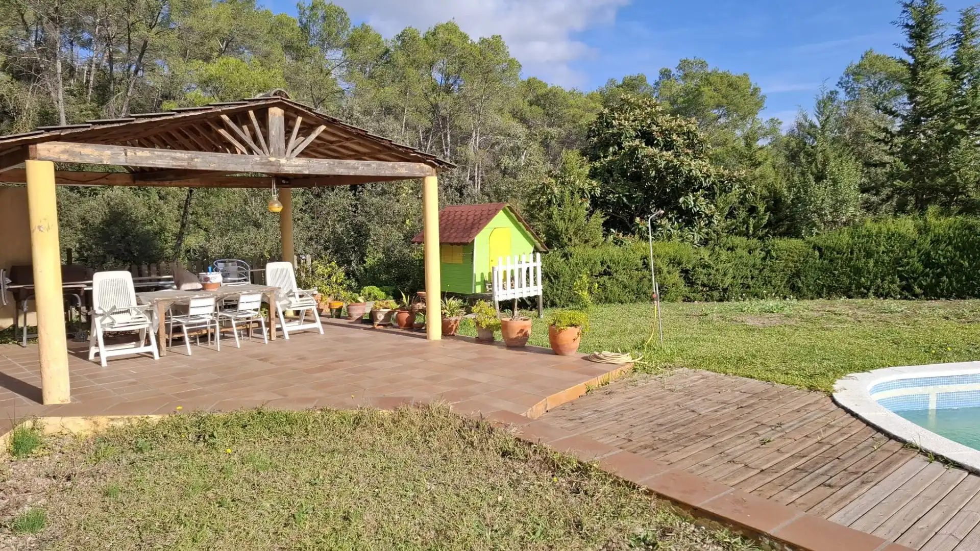 Jardí de Casa o xalet en venda en Cervelló amb Calefacció, Terrassa i Piscina