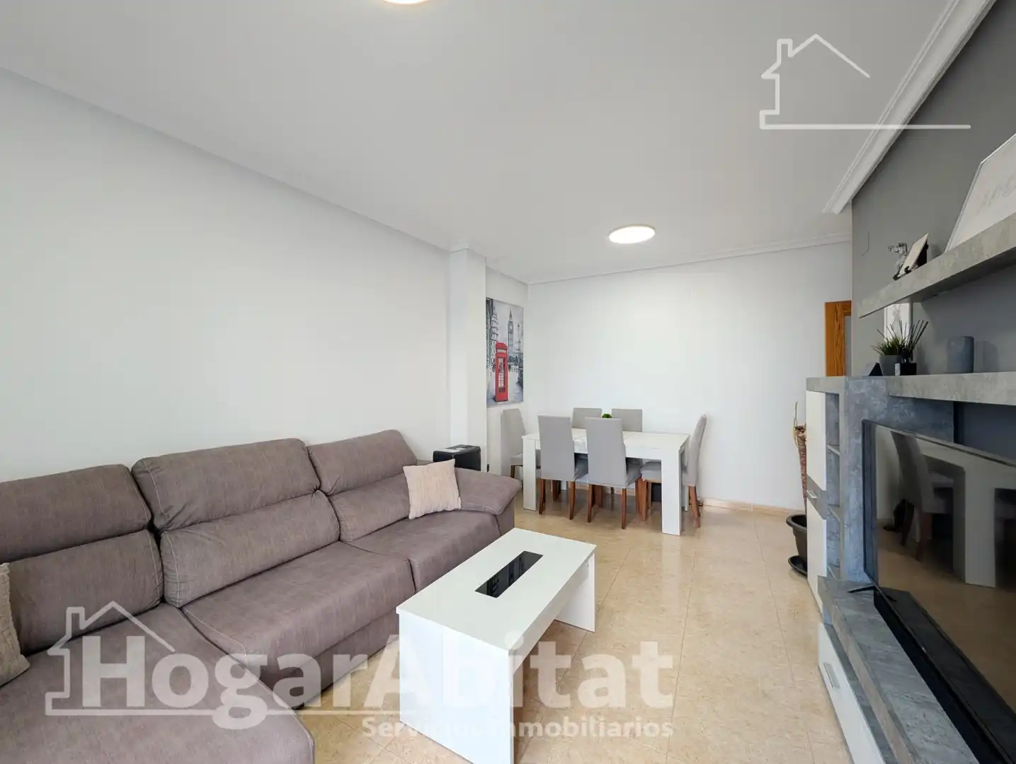 Sala de estar de Piso en venta en Santa Pola con Aire acondicionado, Calefacción y Amueblado