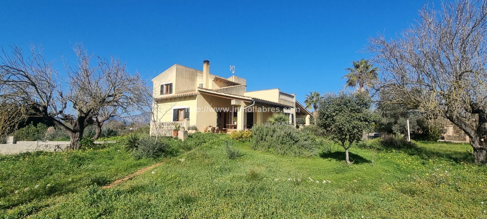 Vista exterior de Finca rústica en venda en Inca amb Calefacció, Terrassa i TV