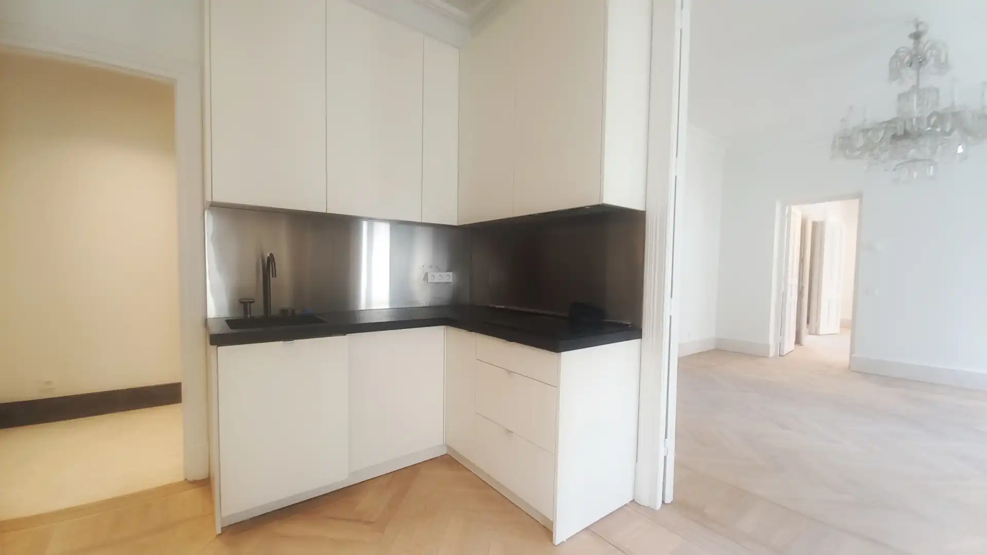 Küche von Wohnung zur Miete in Madrid mit Klimaanlage, Heizung und Parkett