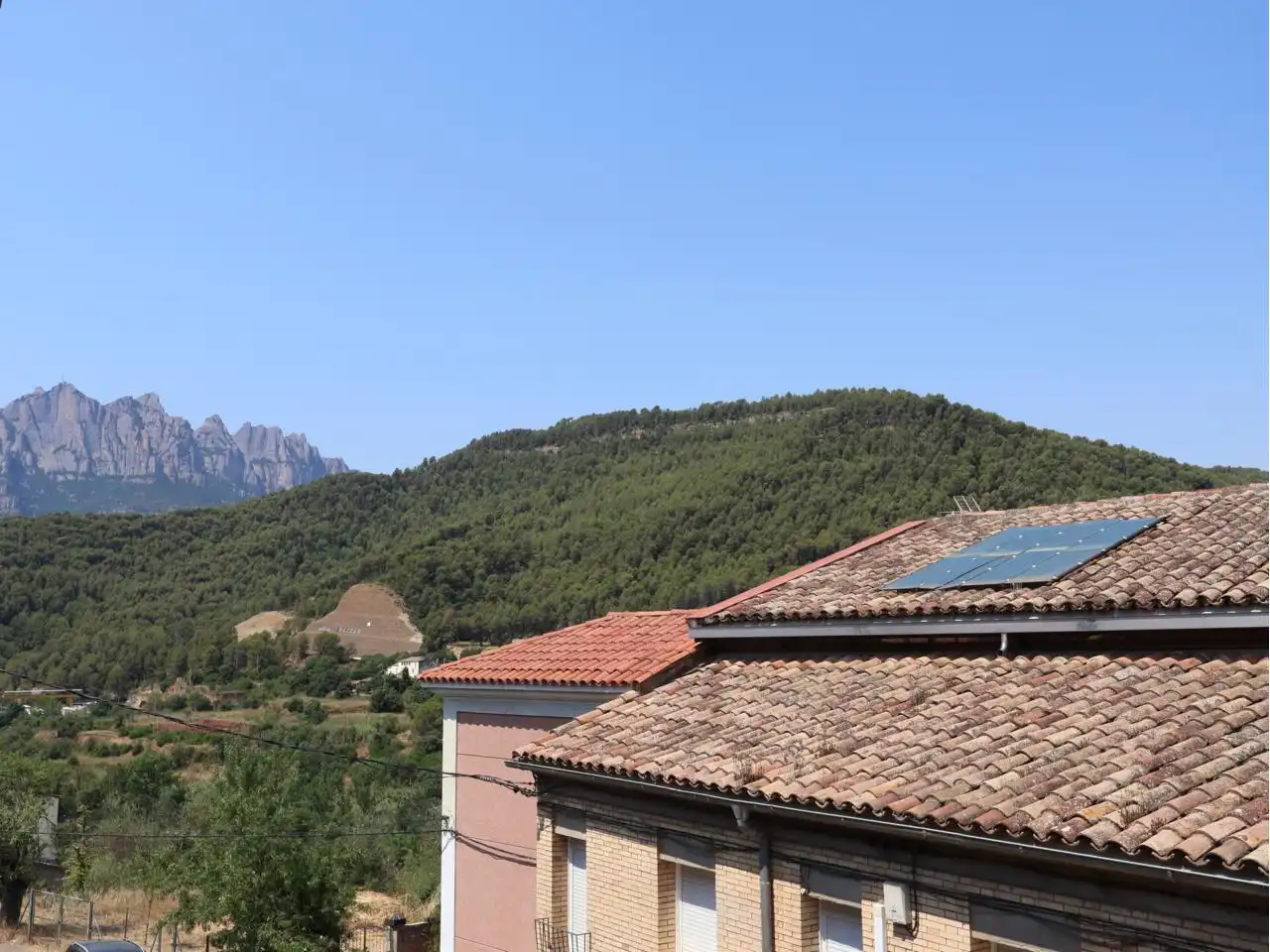Exterior view of Detached homes for sale in Castellbell i el Vilar  with Air Conditioner, Heating and Terrace