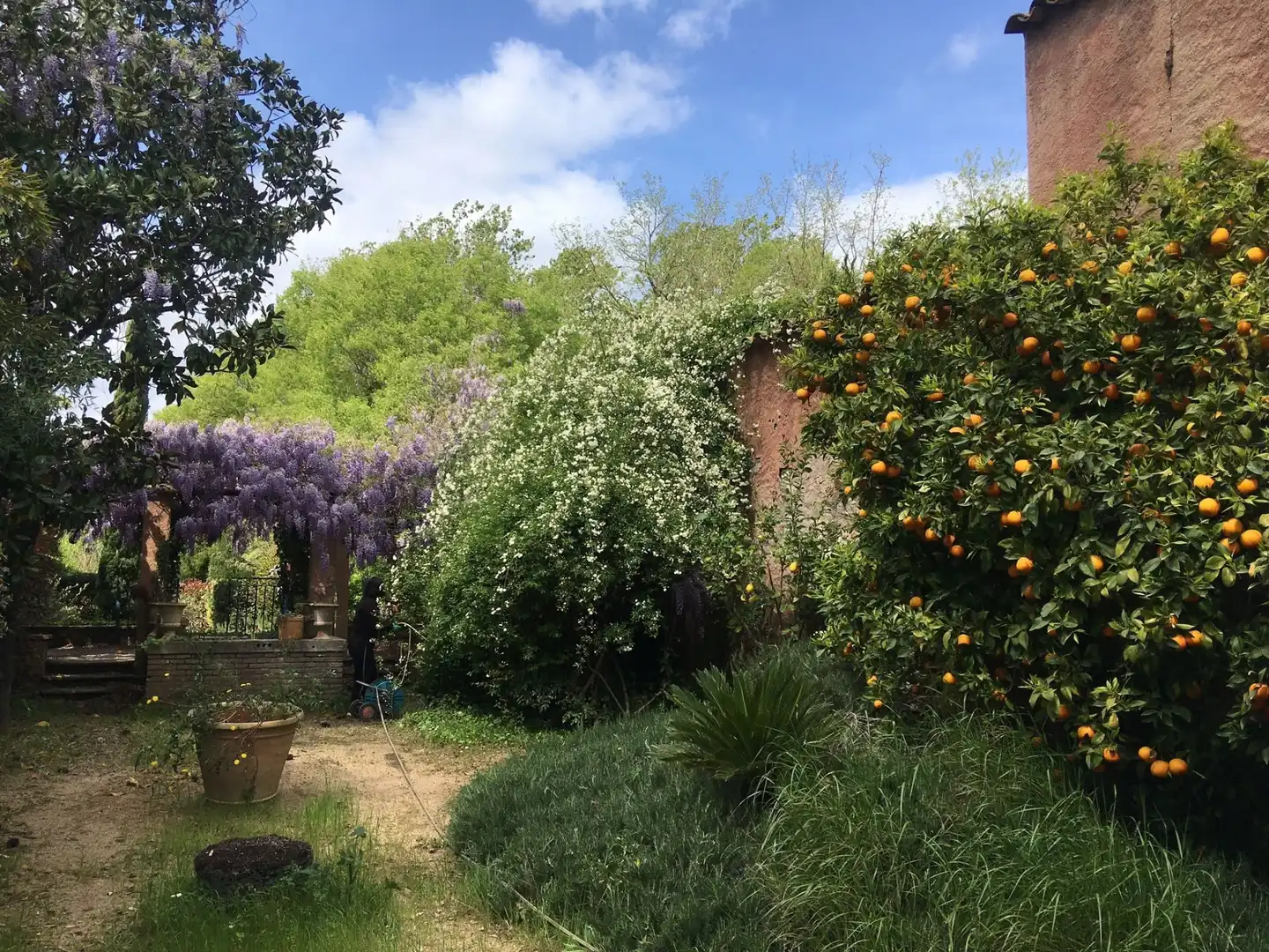 Jardí de Pis de lloguer en Girona amb Aire condicionat, Calefacció i Terrassa