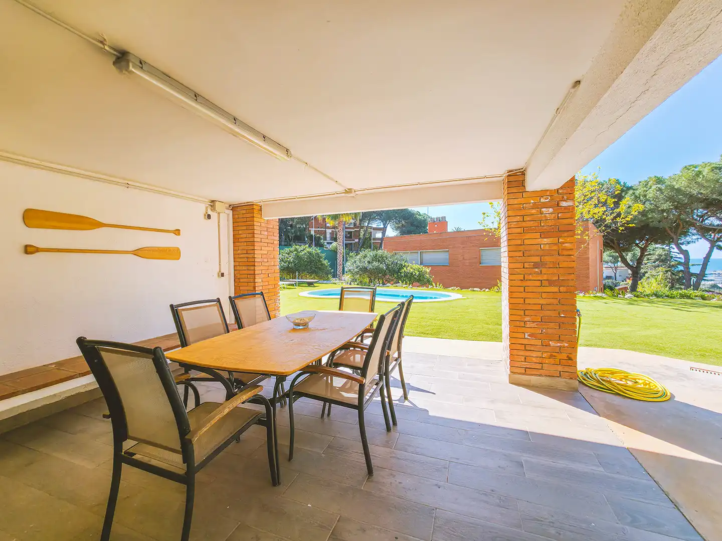 Garden of Houses for sale in Sant Pol de Mar  with Air Conditioner, Heating and Private garden